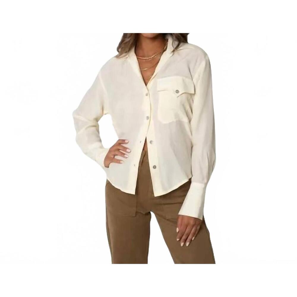 NEW R.G. KANE mara shirt in cream